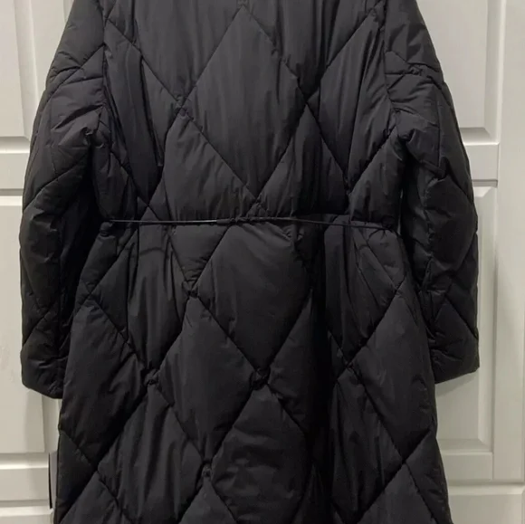 DKNY Womens Pillow-Collar Drawstring Puffer Coat Black M, XL, & 2
